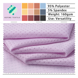 Tela de Malla de Poliéster y Spandex con Aspecto de Nailon, Secado Rápido, Suave como la Seda, 160GSM, Tejido Jacquard para Camisetas Deportivas - Product Image 2