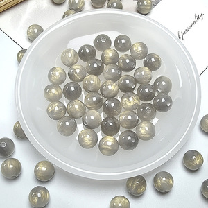 Perles en résine HP0290 Dreamy Galaxy 8/10/12mm, perles rondes irisées scintillantes Aurora pour la fabrication de bijoux DIY, vente en gros - Product Image 4