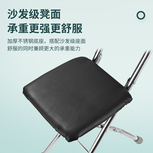 Rodafy Folding Four Legged Cane Stool Stainless Steel Adjustable For Elderly With Sponge Handle - Product Image 4