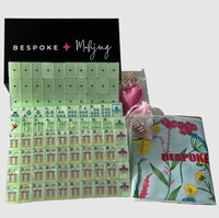 HaloOne Designer Garden Glow Custom Matcha Pearl Sparrow Mahjong Set Luxury Modern Eco-Friendly Plastic Block Collectors