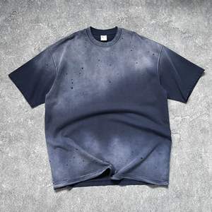 เสื้อยืดโอเวอร์ไซส์สไตล์วินเทจ ล้างสี  สำหรับผู้ชาย  รับสกรีนโลโก้ตามสั่ง - Product Image 2