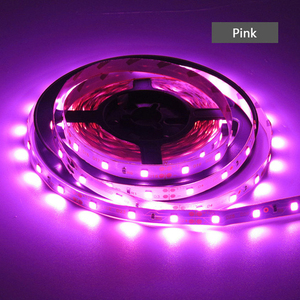 Tira de luz LED 5050 de doble cabezal, triple chip, rosa, para iluminación de fondo y detalles. - Product Image 1
