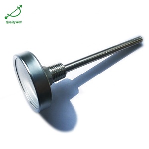 1.6 ''(40mm) Acier inoxydable 304 Connexion arrière Thermomètre bimétallique <span class=keywords><strong>Lunette</strong></span> pressée - Product Image 1