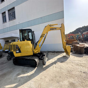 Mini excavatrice d'occasion Komatsu PC56 Japon Machines d'origine 5 tonnes Poids de fonctionnement Composant de noyau de moteur Excavatrices d'occasion agricoles - Product Image 1