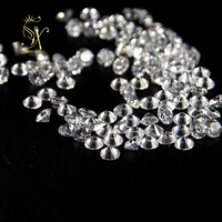 Prix de gros 1,0 mm~2,9 mm 1,0 ct Moissanite en vrac, grenat rouge Moissanite, coupe ronde brillante, pierre précieuse Moissanite