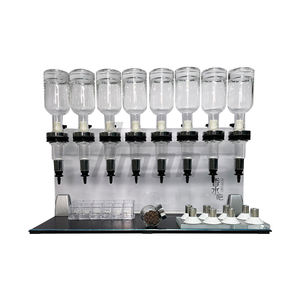 Perfume Bar <b>Dispenser</b> Stand Single Row 8 Head Glass <b>Bottle</b> Perfume <b>Dispenser</b> Bar 200mL Capacity for Cosmetic Use - Product Image 1