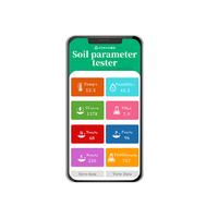 Analyseur de sol 8 en 1 avec capteur USB pour pH, EC, NPK, humidité et température