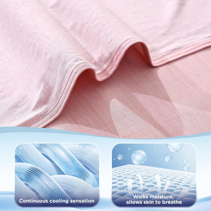 <span class=keywords><strong>Couvertures</strong></span> rafraîchissantes double face pour personnes ayant chaud la nuit, taille King, légères et respirantes, pour l'été - Product Image 2