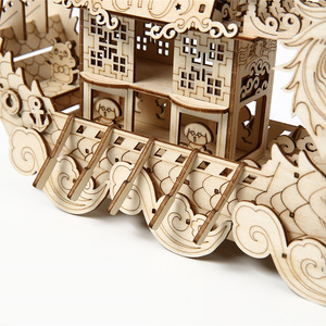 <span class=keywords><strong>Bateau</strong></span> Dragon <span class=keywords><strong>en</strong></span> <span class=keywords><strong>Bois</strong></span> 3D à Monter Soi-Même, Kit de Modèle de Puzzle Découpé au Laser, Décoration Culturelle Chinoise, Cadeau pour Enfants et Adultes, Ornement de Bureau à Domicile, Jouet - Product Image 4