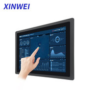 OEM 10 12,1 15,6 21,5 pulgadas IP65 Embedded Linux Celeron Industrial PC con HMI Industrial Panel PC Pantalla táctil para Industri PLC