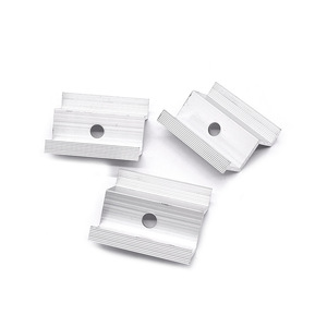 Clips de fixation photovoltaïques en alliage d'aluminium, surface anodisée, pour système de montage de panneaux solaires - Product Image 1