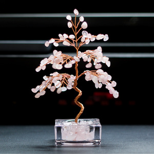 <b>Crystal</b> <b>Tree</b> Citrine Wire Art Yellow Desktop Ornament Home Decoration - Product Image 3