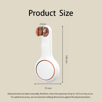 Support mural multidirectionnel Huamili pour pomme de douche, en ABS et PP, étagère utilitaire pratique pour salle de bain et douche