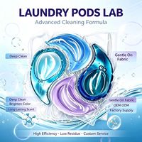 Capsules de lessive en gel transparentes, solubles dans l'eau, sans résidus