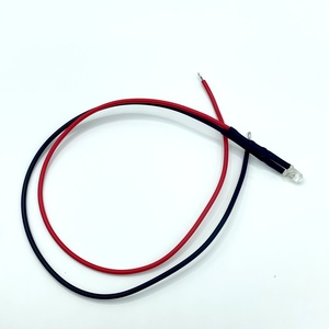 12V F5 lente trasparente <span class=keywords><strong>UV</strong></span> 395-405nm Dip <span class=keywords><strong>LED</strong></span> con 20cm 26AWG filo Pre-cablato diodi esterni tipo di prodotto - Product Image 1