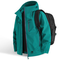 Veste imperméable à capuche pour homme, coupe-vent légère, pour randonnée, camping, voyage, veste cargo
