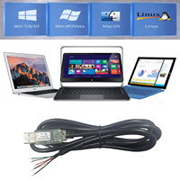 Kabel Serial USB ke RS232 USB-RS232-WE-1800-BT-5.0 dengan Chip FT232RQ Asli, Kompatibel dengan Windows 11 10 8 7 Linux MAC OS
