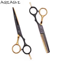 Hair Scissors 5.5 ''6" AQIABI Japan Steel Hair Cutting Scissors Thinning Shears Barber Scissors Professional A1029 Razor Edge