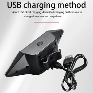 Feu arrière de vélo à chargement USB, 4 LED bleues, 5 LED rouges, 30 LED jaunes SMD, 6 clignotants, télécommande intelligente, feu arrière de vélo - Product Image 5