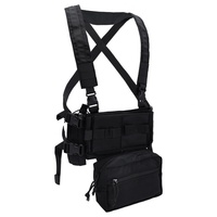 Gilet tactique avec porte-chargeurs en nylon pour l'entraînement et le combat en extérieur, étui camouflage pour le rangement des munitions