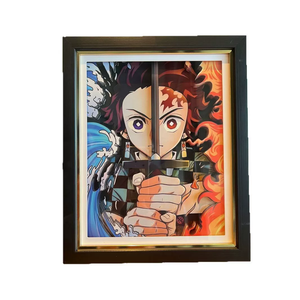 Mélange personnalisé Luffy <span class=keywords><strong>Kakashi</strong></span> 3D Anime stéréoscopique <span class=keywords><strong>photo</strong></span> papier artisanat lampe dessin animé Art encadré bureau ornements <span class=keywords><strong>Photo</strong></span> cadre lampe - Product Image 1