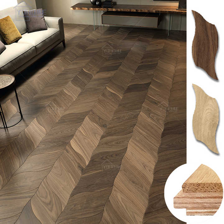 View of Luxury Brazilian Koa Flooring - Engineered Hardwood Parquet