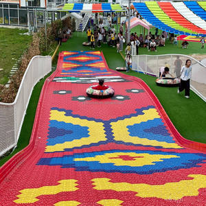 놀이 공원 어린이 무지개 슬라이드, 무동력 엔터테인먼트, 무지개 슬라이드, 야외 엔터테인먼트, 무지개 슬라이드 - Product Image 6