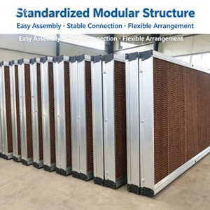Cortina Húmeda <span class=keywords><strong>de</strong></span> Aluminio Duradera, Panel <span class=keywords><strong>de</strong></span> Papel Corrugado para Enfriamiento, Ventilación y Humidificación en Talleres Industriales - Product Image 6
