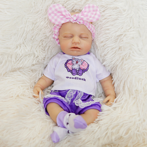 R & B yeni 13 inç yeniden doğmuş bebek kız ve erkek gerçekçi yenidoğan bebek gerçekçi tam vücut Completo silikon yeniden doğmuş bebek bebekler - Product Image 4