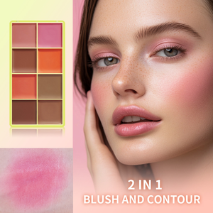 Palette <span class=keywords><strong>cremosa</strong></span> a 8 colori per fard color crema fard opaca copertura di lunga durata per fard crema fard correttore tutto in uno Palette trucco tutto in uno - Product Image 5