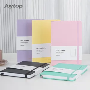 Joytop 0107, venta al por mayor, cuaderno promocional A5, diarios de puntos de negocios, cuadernos de tapa dura de cuero PU
