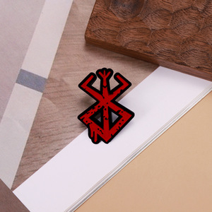 Groothandel Metalen Anime Pins Souvenir Metalen Berserk Broche Speld Game Thema Emaille Reversspeldjes voor Tassen en Kleding Metalen Ambachten - Product Image 3