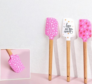 ไม้พายซิลิโคนสำหรับทำขนมวาเลนไทน์แบบขายส่ง ลายพิมพ์สวยงาม - Product Image 5