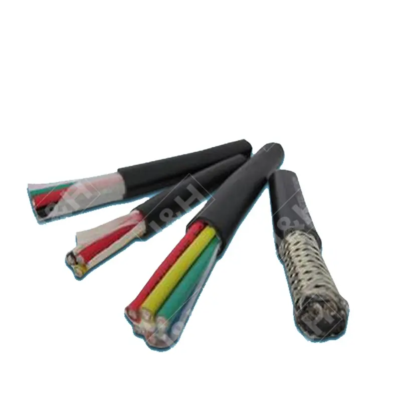 Multi core copper conductor aluminum foil and copper wire braiding shielded cable price