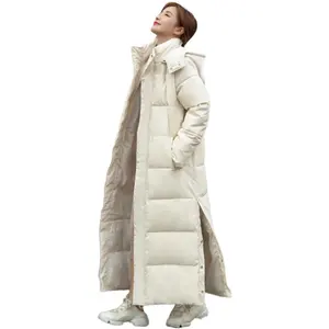 Coldker 2022 New X-long Hooded Parkas Fashion Winter Jacket Women Casual Thick Down Cotton Winter Coat Women Warm Outwear