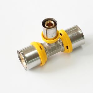 Raccords de presse <span class=keywords><strong>profil</strong></span>és <span class=keywords><strong>TH</strong></span> pour tuyaux multicouches Coupleur de compression en cuivre Filetage NPT/ BSP Gaz de plomberie sanitaire - Product Image 5