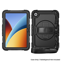 Étui de protection ultime pour Xiaomi Redmi Pad 2 SE 9,7 pouces 2026 avec rotation, sangle de main et d'épaule, étui multifonctionnel à 3 couches
