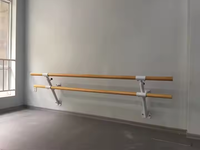 Prix bas Barre de ballet Barre murale autoportante Barre de ballet Danse Double bar à vendre