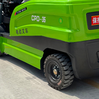Chariot élévateur électrique portable mini 2 tonnes 3,5 tonnes à batterie lithium, conception compacte pour entrepôt à allées étroites