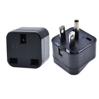 Adaptateur de prise Royaume-Uni vers États-Unis, prise BS 3 broches vers prise internationale à 3 broches avec mise à la terre, 10A, pour prises américaines