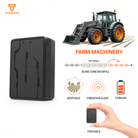 Localizador de Maquinaria Agrícola 4G LTE Portátil 1200mAh con Geocerca, Alerta de Vibración y Zona Ciega, Rastreador GPS Inalámbrico
