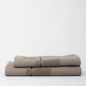 Kapers 2-Piece Cotton Lightweight Waffle & Terry Fabric <b>Disposable</b> <b>Bath</b> <b>Towel</b> Set with Face and <b>Bath</b> <b>Towels</b> Durable Comfort - Product Image 4