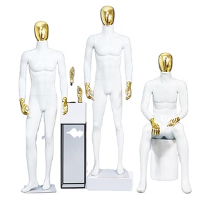 Di modo Bianco Lucido con la Testa Maniquines Corpo Pieno di Modelli di Visualizzazione della Finestra Uomo Mannequin Vestiti Manichini Maschili Per Gli Uomini - Product Image 1