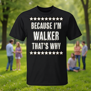 Camiseta con nombre de Walker, manga corta, cuello redondo, unisex, para adultos, reunión familiar, fiesta, serigrafía - Product Image 3