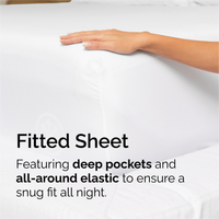 Ensemble de draps et taies d'oreiller 4 pièces Housse de lit Confortable Respirant et rafraîchissant Draps en microfibre de luxe pour hôtels Draps de lit blancs pour hôtels