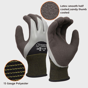 XINGYU <span class=keywords><strong>13G</strong></span> confortable industriel protection sécurité <span class=keywords><strong>Latex</strong></span> gants de travail anti-dérapant Polyester <span class=keywords><strong>Latex</strong></span> enduit main caoutchouc gants pas cher - Product Image 2