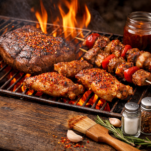 Granulés <span class=keywords><strong>de</strong></span> chili BBQ pour viande grillée et assaisonnement <span class=keywords><strong>de</strong></span> barbecue, sans additifs, <span class=keywords><strong>piment</strong></span> rouge séché - Product Image 5