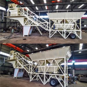 Prix d'usine - Fabricant de centrales à béton - Centrale à béton mobile préfabriquée de 25 à 50 m3/h à vendre - Product Image 6