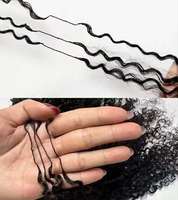 Extensions de cheveux au crochet en plumes pré-bouclées, style bohème, pour tresses, effet plumeux, en cheveux humains, très demandées en Corée
