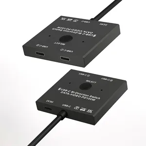 Commutateur KVM USB-C bidirectionnel 8K DOONJIEY 2x1/1x2, câble séparateur Type-C, vidéo 30Hz 4K 120Hz, PD 100W, transmission de données 10 Gbps - Product Image 3